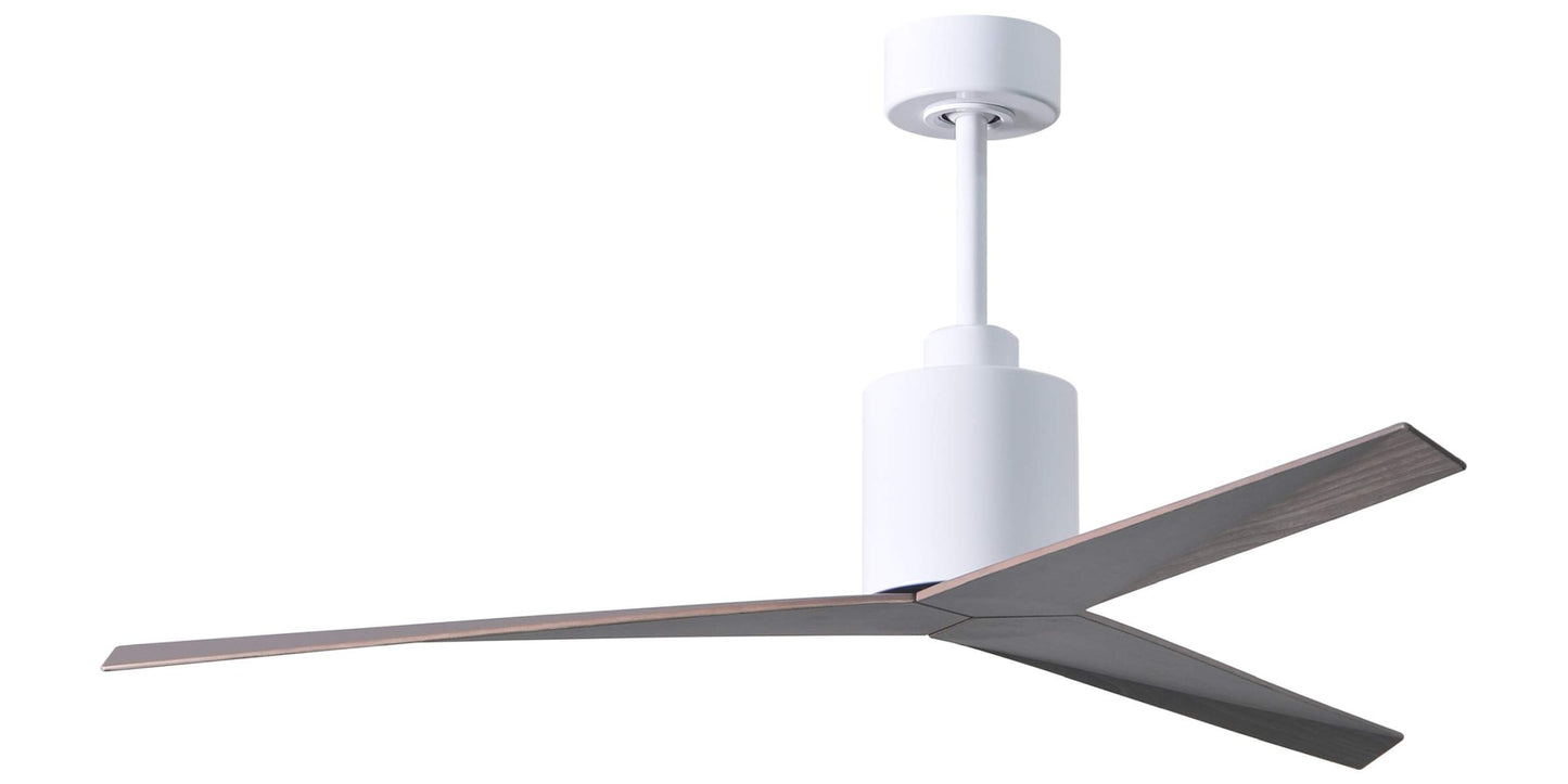 EK-WH-OO Atlas Eliza 56" Ceiling Fan in Gloss White with Old OakTone Blades