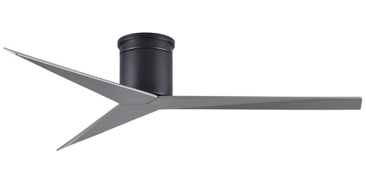 EKH-BK-BN Atlas Eliza 56" Ceiling Fan in Matte Black with Brushed Nickel Blades