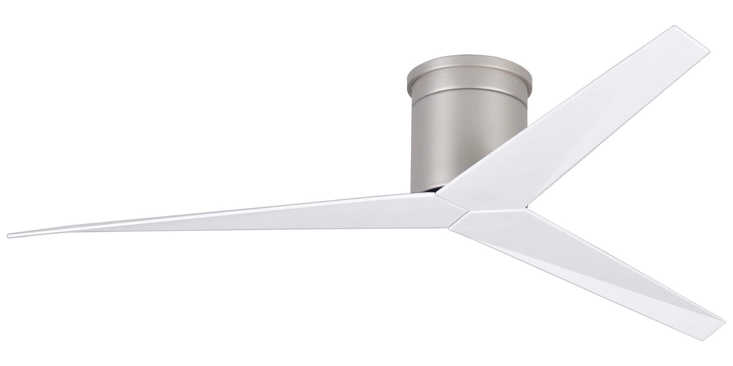 EKH-BN-WH Atlas Eliza 56" Ceiling Fan in Brushed Nickel with Gloss White Blades