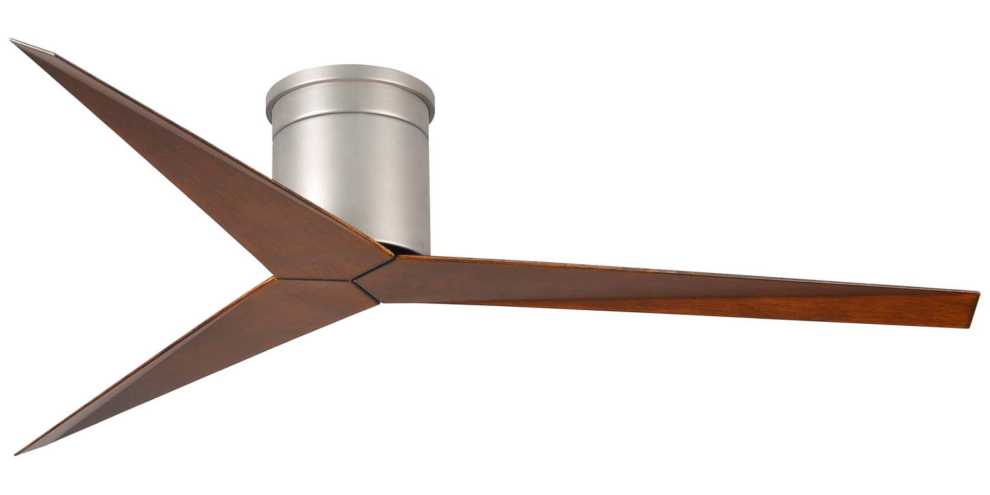 EKH-BN-WN Atlas Eliza 56" Ceiling Fan in Brushed Nickel with Walnut Tone Blades