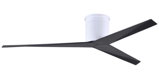 EKH-WH-BK Atlas Eliza 56" Ceiling Fan in Gloss White with Matte Black Blades