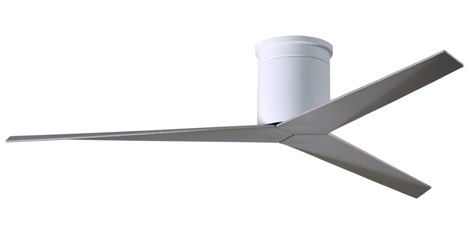 EKH-WH-BN Atlas Eliza 56" Ceiling Fan in Gloss White with Brushed Nickel Blades