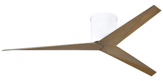 EKH-WH-GA Atlas Eliza 56" Ceiling Fan in Gloss White with Gray Ash Blades