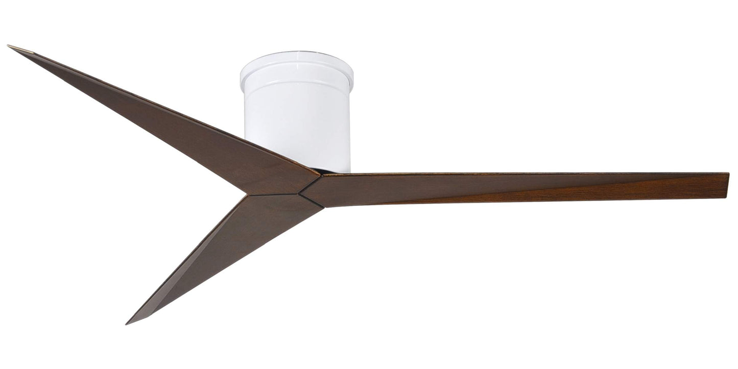 EKH-WH-WN Atlas Eliza 56" Ceiling Fan in Gloss White with Walnut Tone Blades