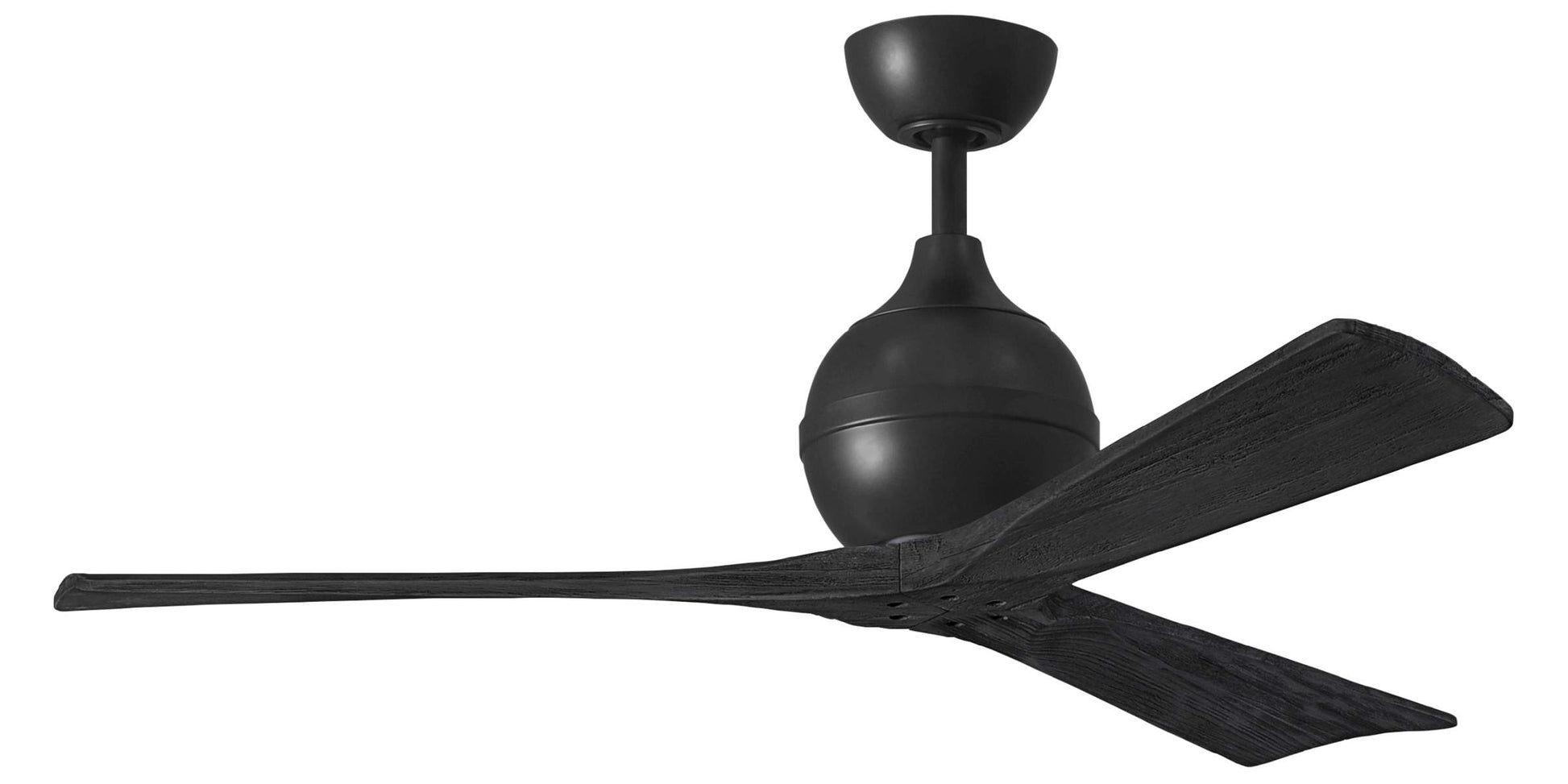 IR3-BK-BK-52 Atlas Irene 52" Ceiling Fan in Matte Black with Matte Black Blades