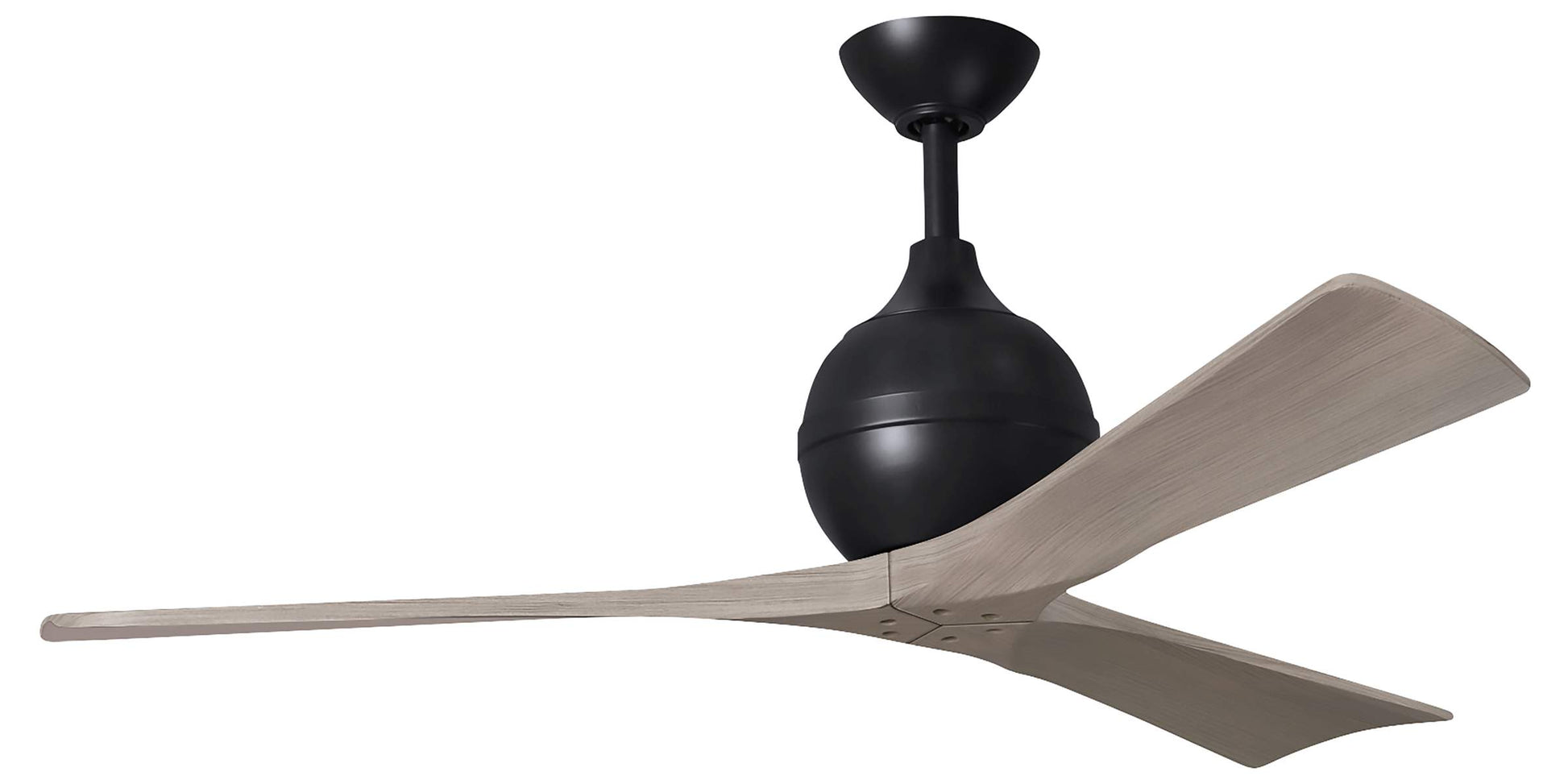 IR3-BK-GA-52 Atlas Irene 52" Ceiling Fan in Matte Black with Gray Ash Blades