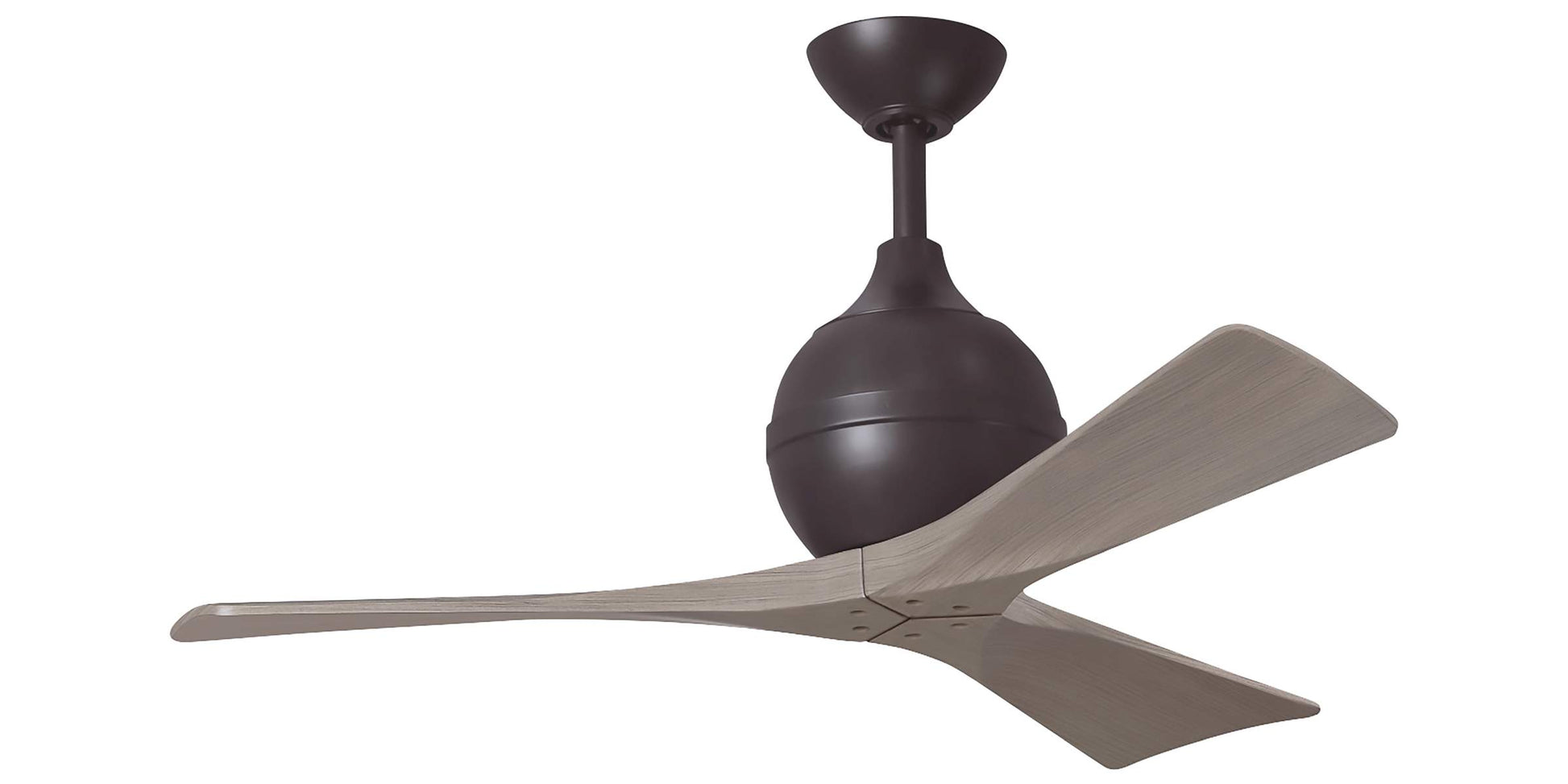 IR3-TB-GA-42 Atlas Irene 42" Ceiling Fan in Textured Bronze with Gray Ash Blades