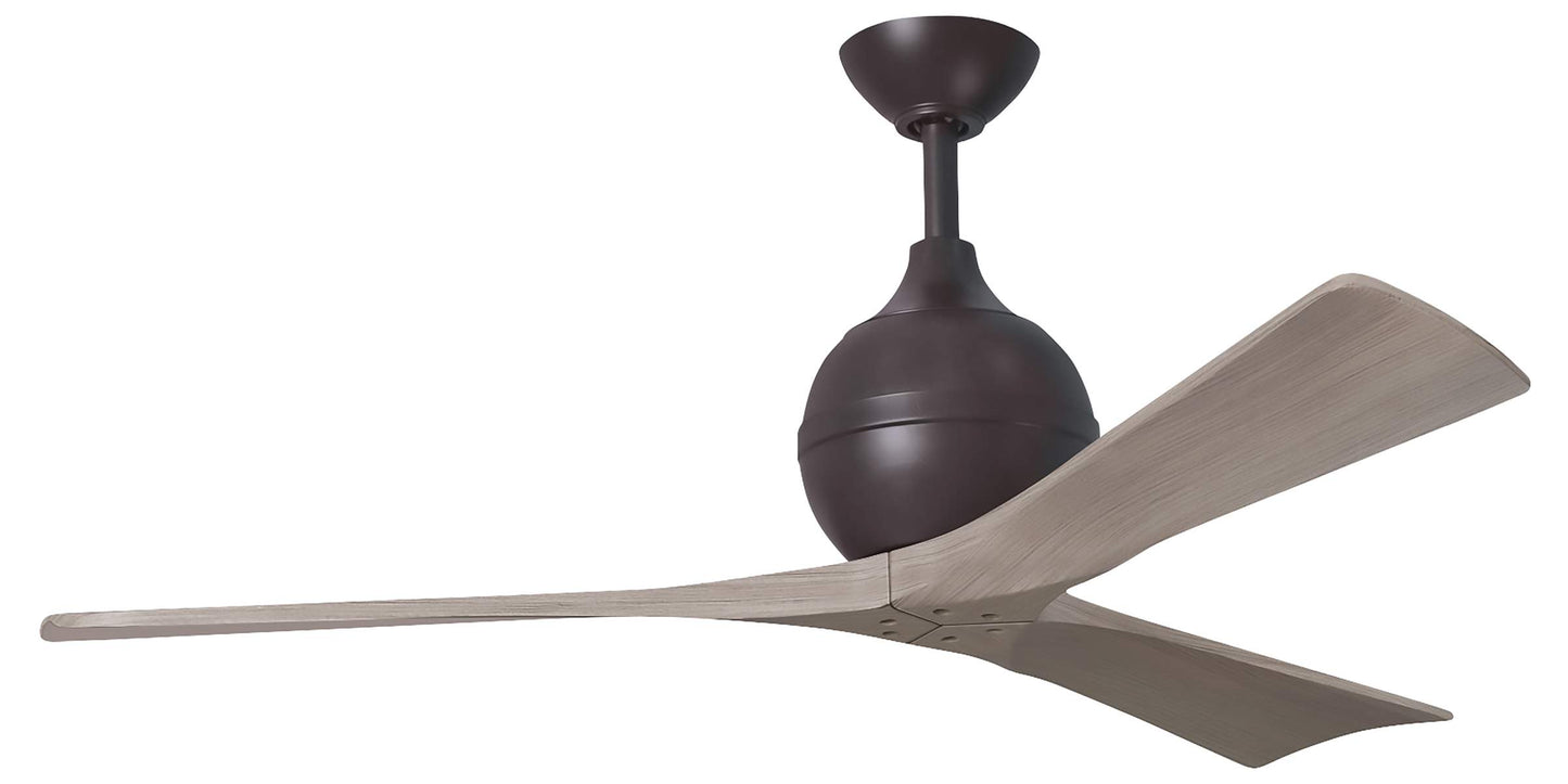 IR3-TB-GA-52 Atlas Irene 52" Ceiling Fan in Textured Bronze with Gray Ash Blades