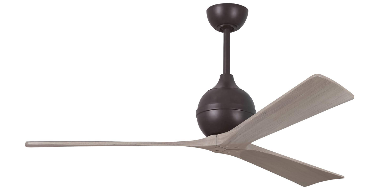 IR3-TB-GA-60 Atlas Irene 60" Ceiling Fan in Textured Bronze with Gray Ash Blades