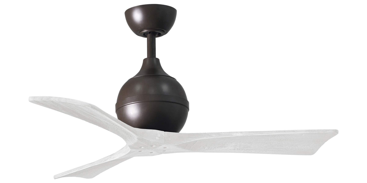 IR3-TB-MWH-42 Atlas Irene 42" Ceiling Fan in Textured Bronze with Matte White Blades