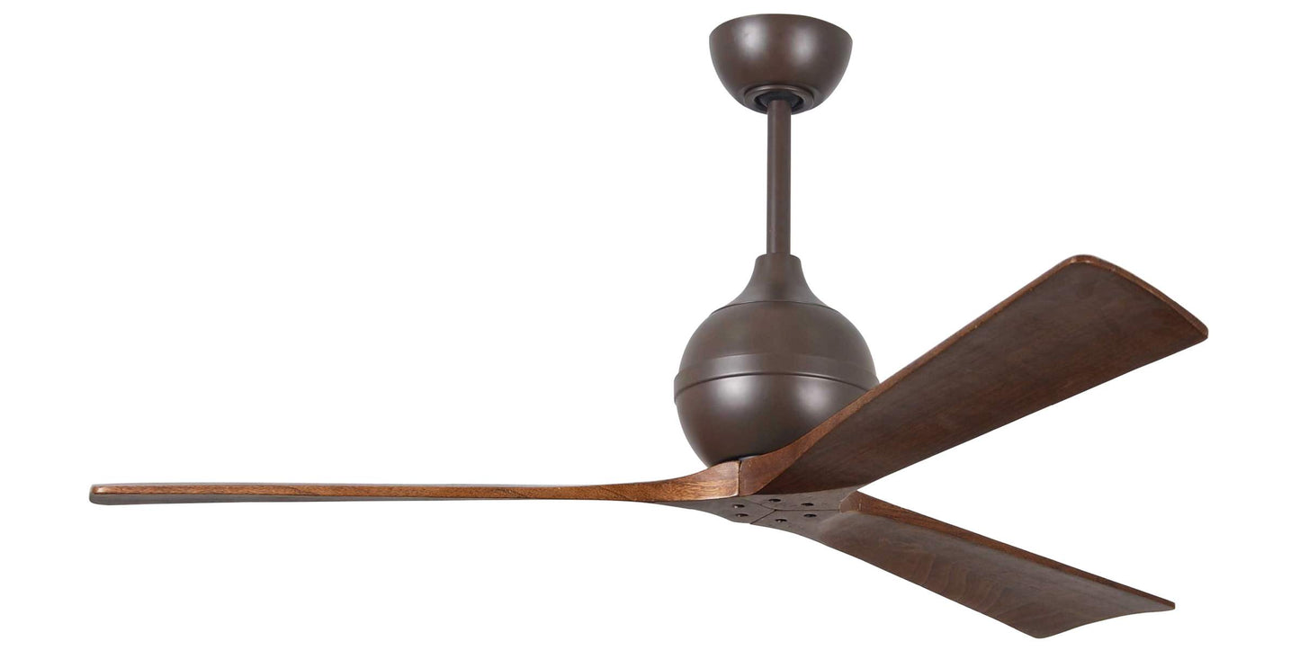 IR3-TB-WA-60 Atlas Irene 60" Ceiling Fan in Textured Bronze with Walnut Tone Blades