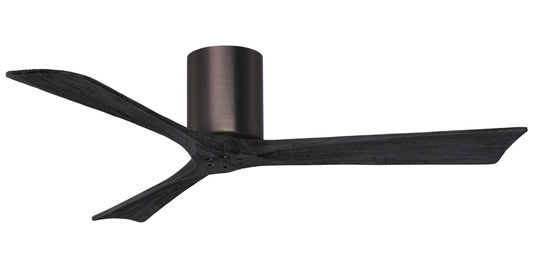 IR3H-BB-BK-52 Atlas Irene 52" Ceiling Fan in Brushed Bronze with Matte Black Blades