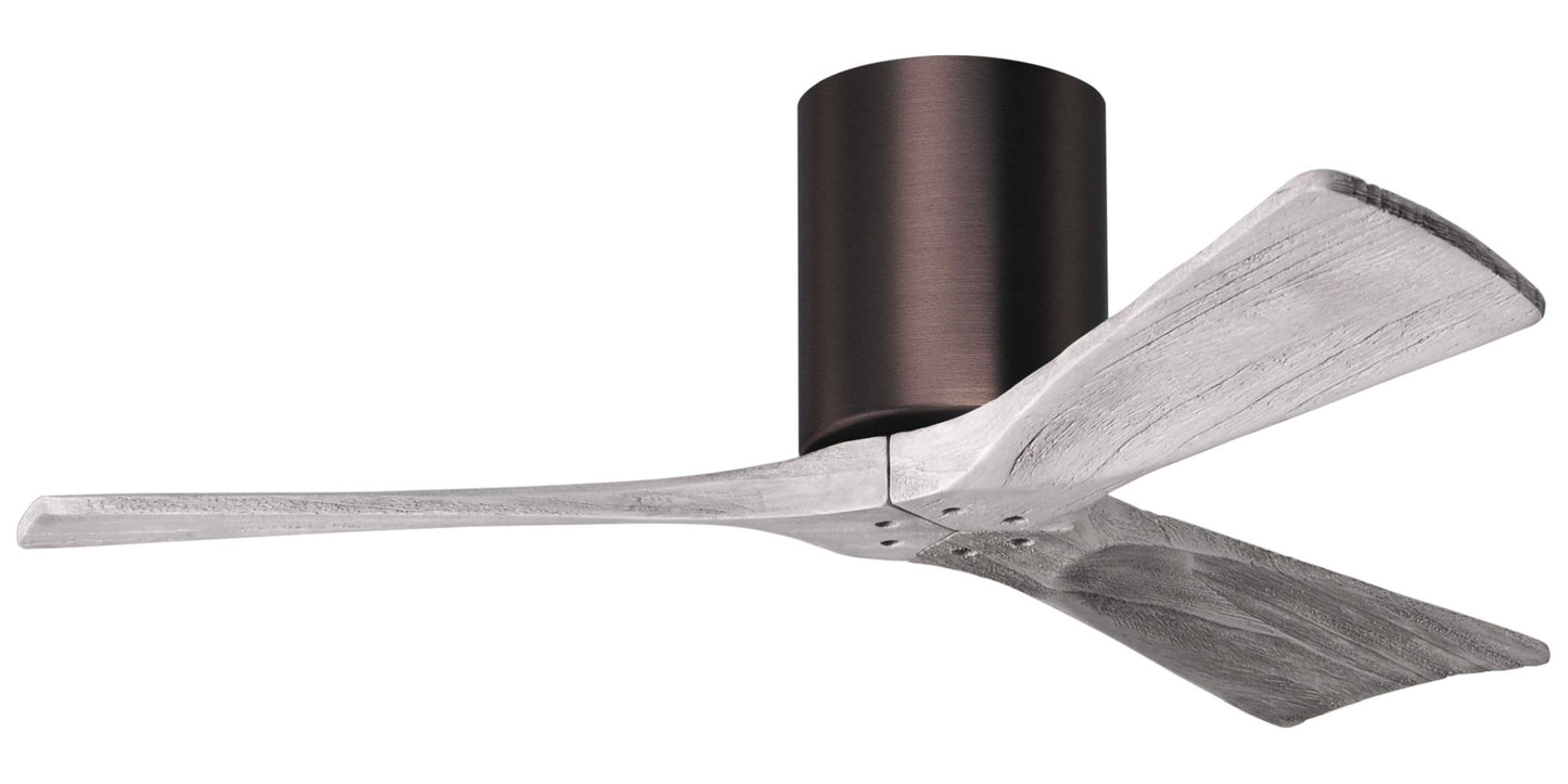 IR3H-BB-BW-42 Atlas Irene 42" Ceiling Fan in Brushed Bronze with Barnwood Tone Blades