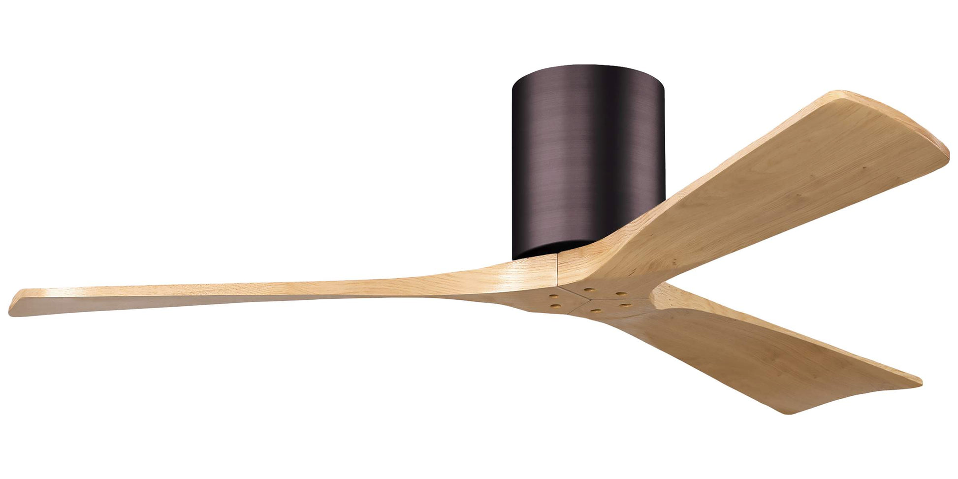 IR3H-BB-LM-52 Atlas Irene 52" Ceiling Fan in Brushed Brass  with Light Maple Blades