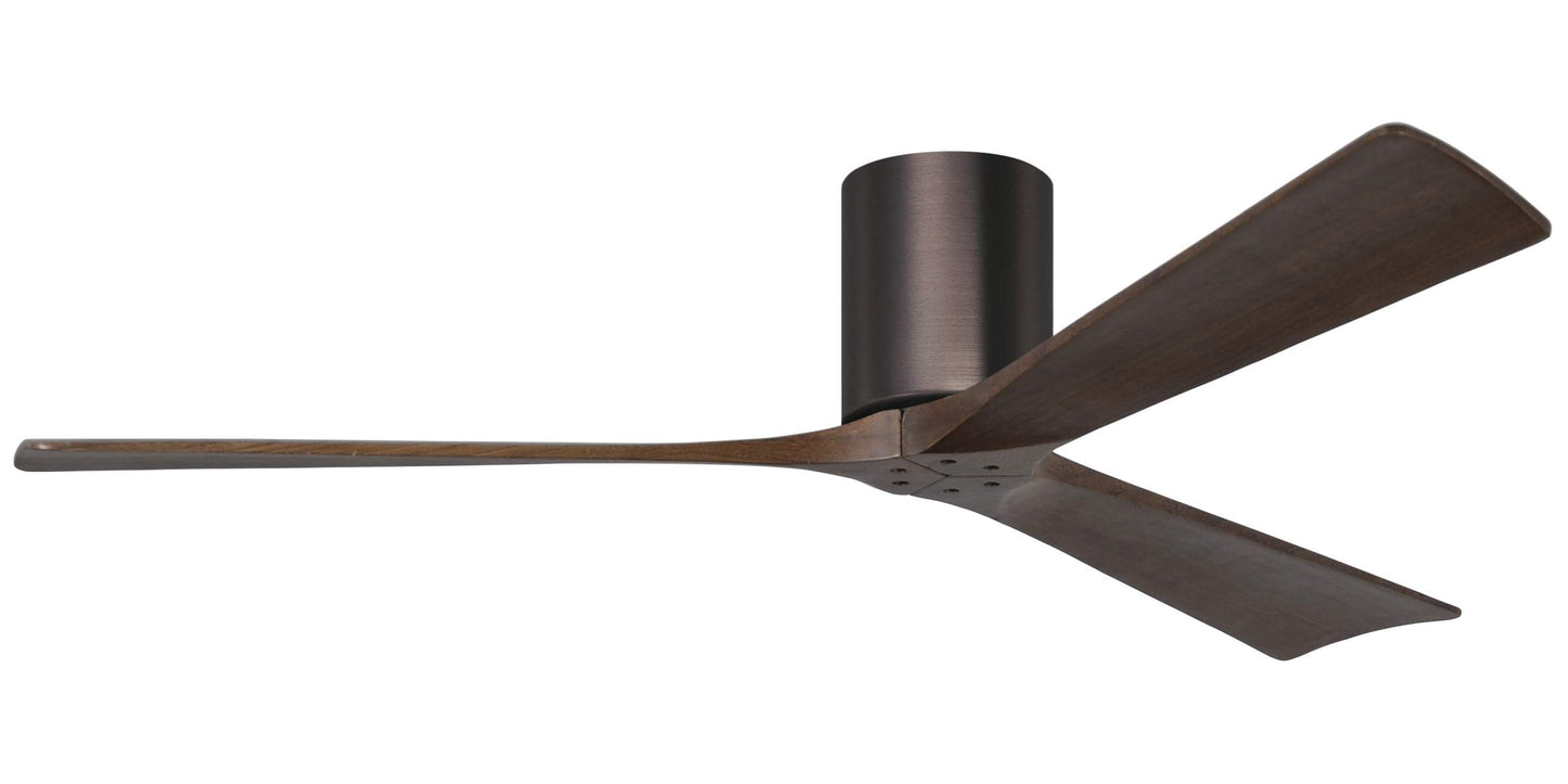 IR3H-BB-WA-60 Atlas Irene 60" Ceiling Fan in Brushed Bronze with Walnut Blades