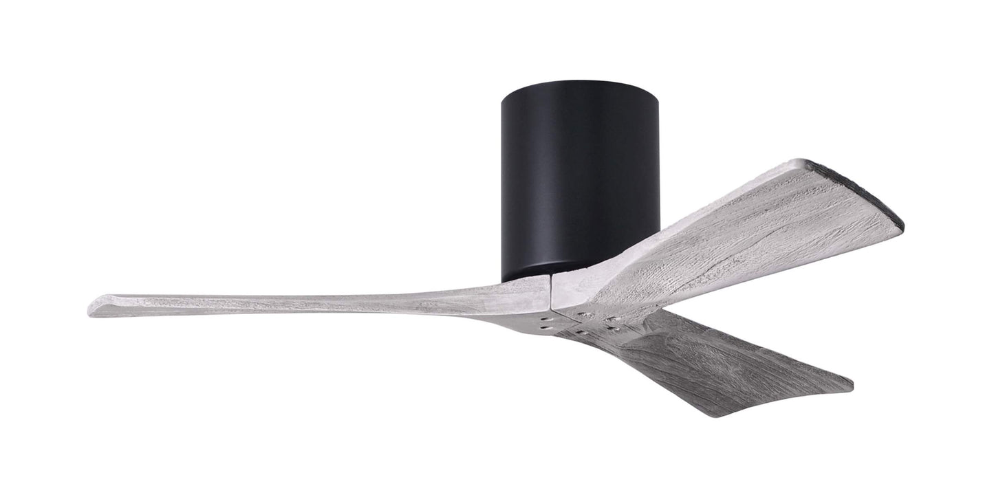 IR3H-BK-BW-42 Atlas Irene 42" Ceiling Fan in Matte Black with Barnwood Tone Blades