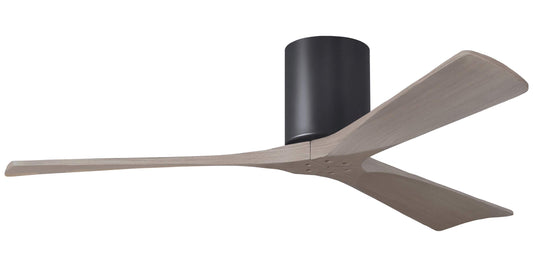 IR3H-BK-GA-52 Atlas Irene 52" Ceiling Fan in Matte Black with Gray Ash  Blades