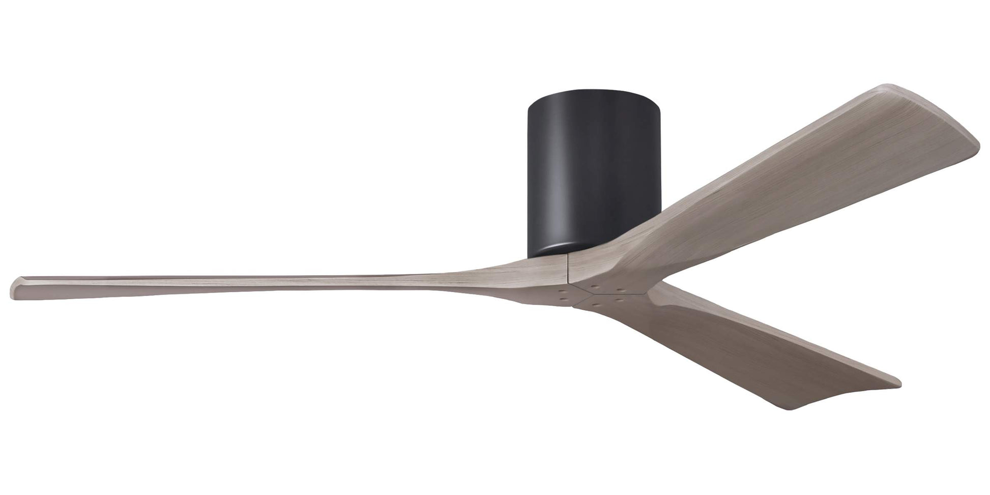 IR3H-BK-GA-60 Atlas Irene 60" Ceiling Fan in Matte Black with Gray Ash  Blades