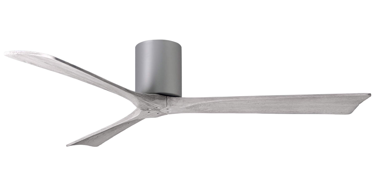 IR3H-BN-BW-60 Atlas Irene 60" Ceiling Fan in Brushed Nickel with Barnwood Tone Blades