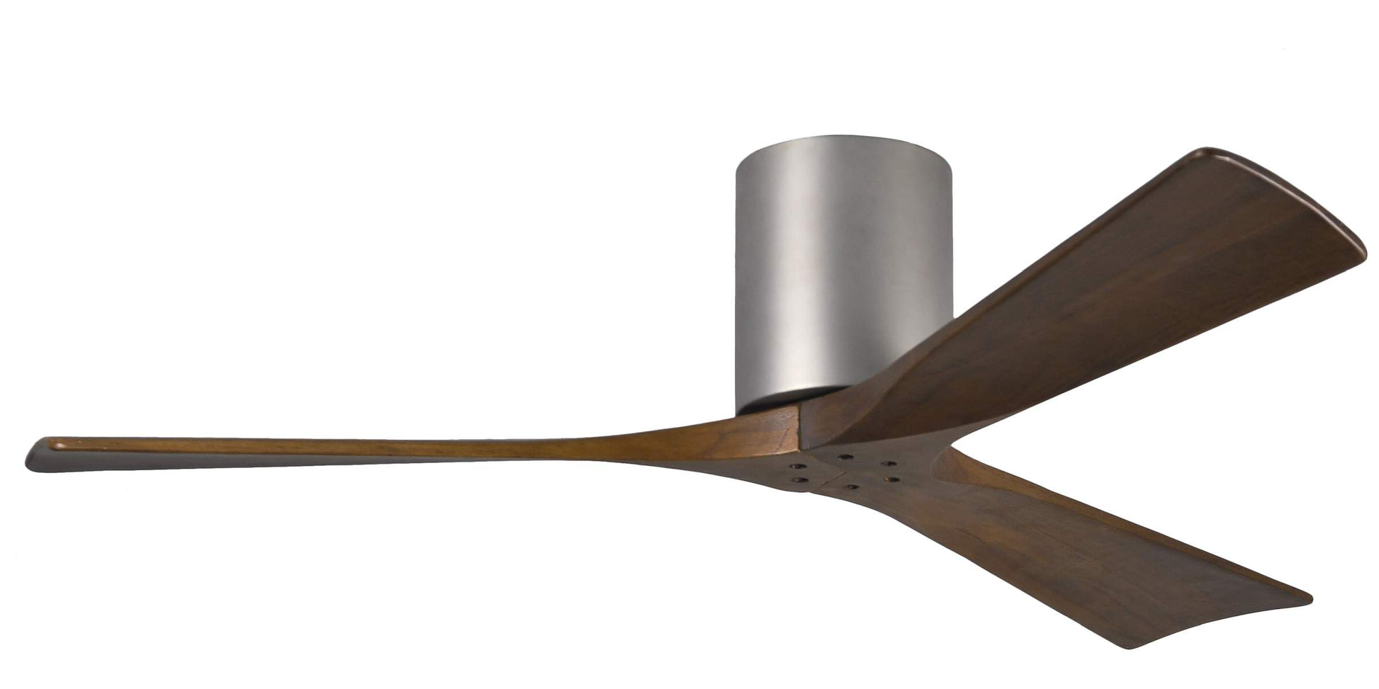 IR3H-BN-WA-52 Atlas Irene 52" Ceiling Fan in Brushed Nickel with Walnut Tone Blades