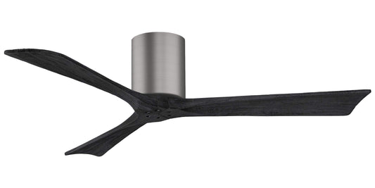 IR3H-BP-BK-52 Atlas Irene 52" Ceiling Fan in Brushed Pewter with Matte Black Blades