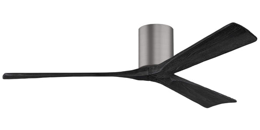 IR3H-BP-BK-60 Atlas Irene 60" Ceiling Fan in Brushed Pewter with Matte Black Blades