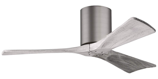 IR3H-BP-BW-42 Atlas Irene 42" Ceiling Fan in Brushed Pewter with Barnwood Tone Blades