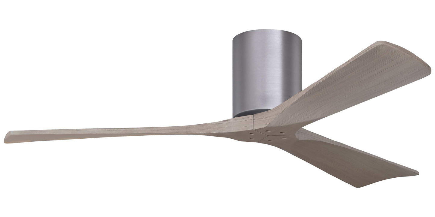 IR3H-BP-GA-52 Atlas Irene 52" Ceiling Fan in Brushed Pewter with Gray Ash  Blades