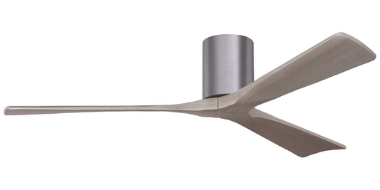 IR3H-BP-GA-60 Atlas Irene 60" Ceiling Fan in Brushed Pewter with Gray Ash  Blades