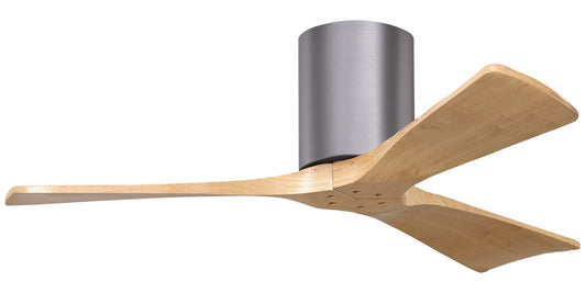 IR3H-BP-LM-42 Atlas Irene 42" Ceiling Fan in Brushed Pewter with Light Maple Blades