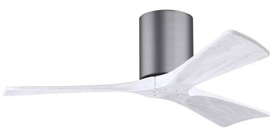 IR3H-BP-MWH-42 Atlas Irene 42" Ceiling Fan in Brushed Pewter with Matte White Blades