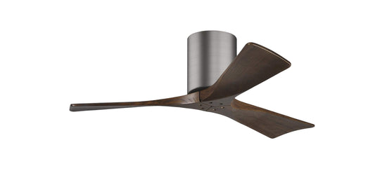 IR3H-BP-WA-42 Atlas Irene 42" Ceiling Fan in Brushed Pewter with Walnut Blades