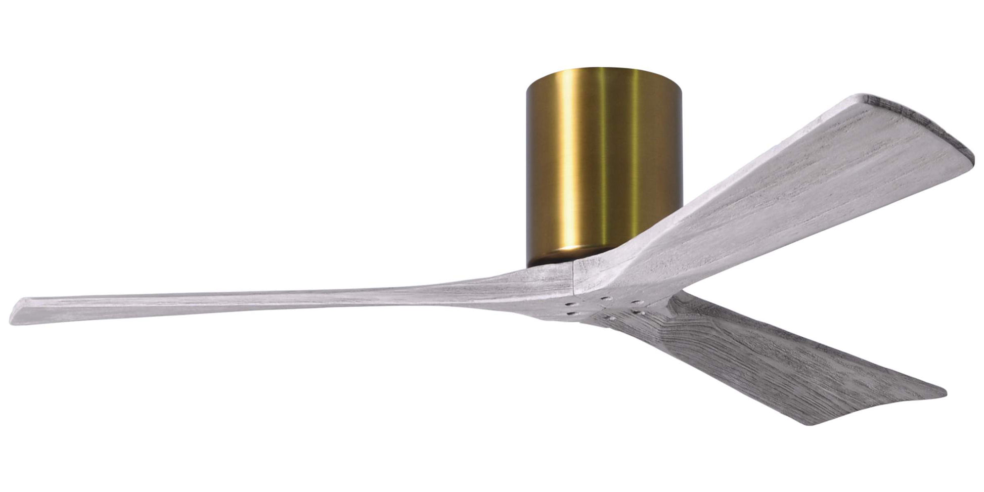 IR3H-BRBR-BW-52 Atlas Irene 52" Ceiling Fan in Brushed Brass with Barnwood Tone Blades