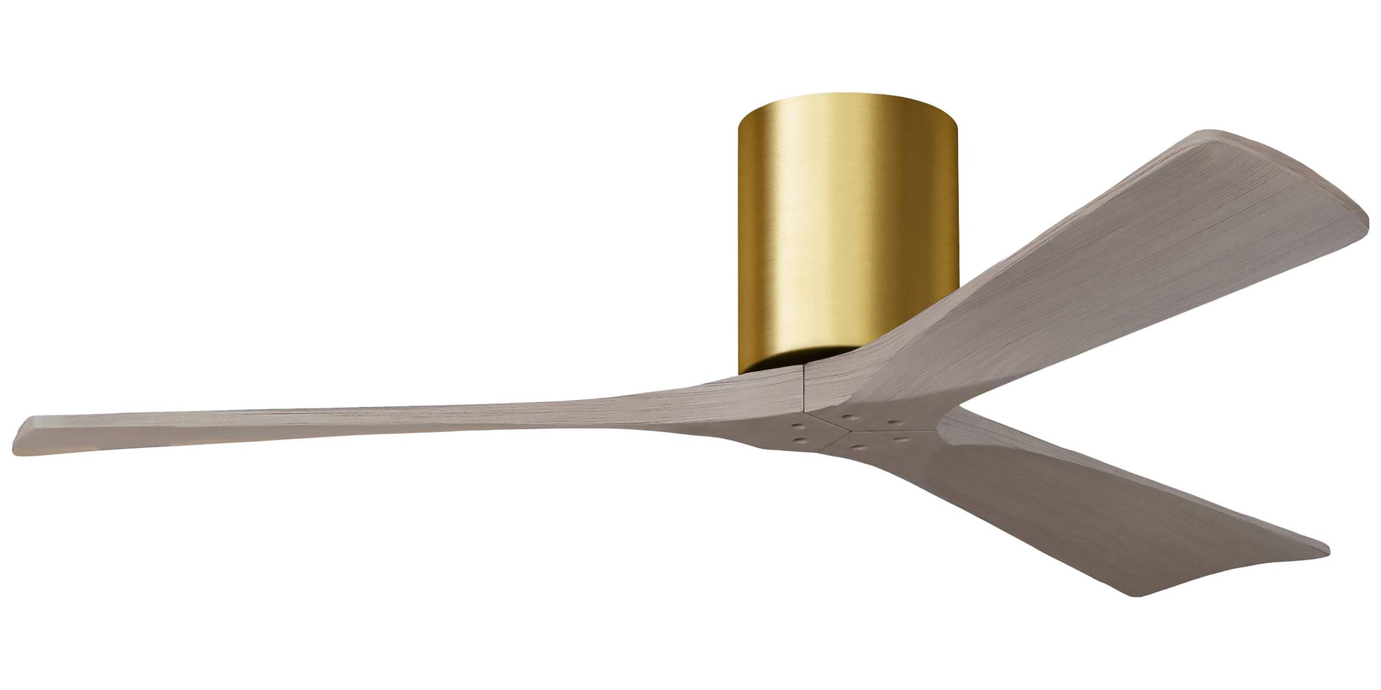 IR3H-BRBR-GA-52 Atlas Irene 52" Ceiling Fan in Brushed Brass with Gray Ash  Blades