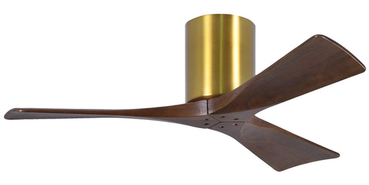 IR3H-BRBR-WA-42 Atlas Irene 42" Ceiling Fan in Brushed Brass with Walnut Tone Blades