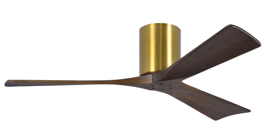 IR3H-BRBR-WA-52 Atlas Irene 52" Ceiling Fan in Brushed Brass with Walnut Tone Blades