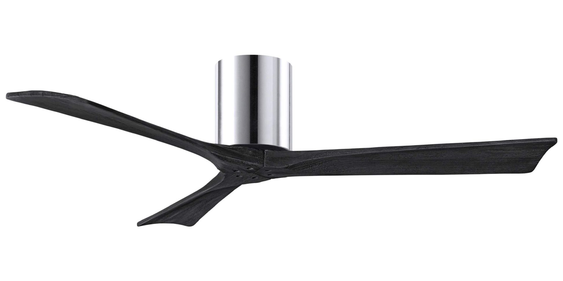 IR3H-CR-BK-52 Atlas Irene 52" Ceiling Fan in Polished Chrome with Matte Black Blades