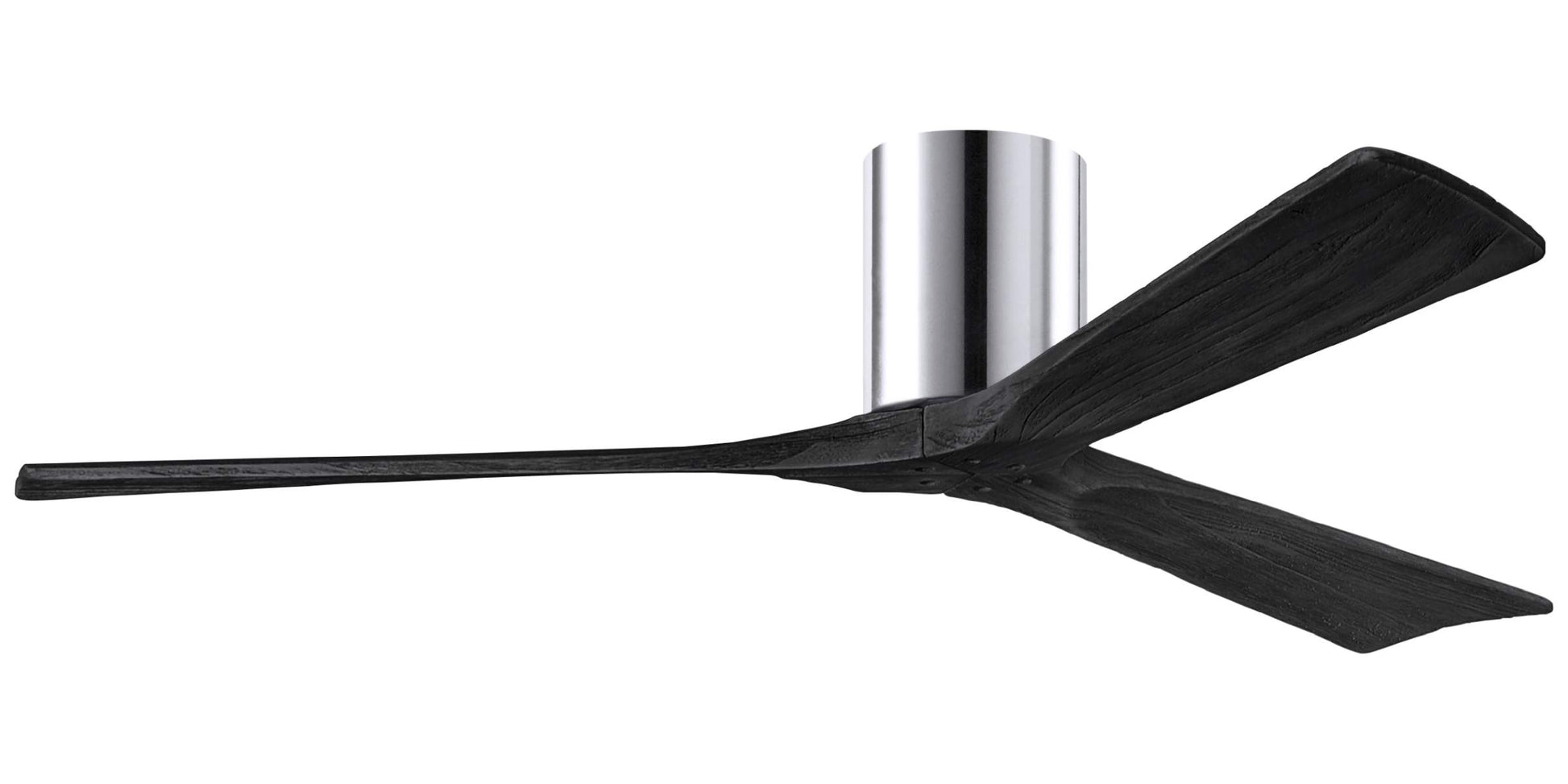 IR3H-CR-BK-60 Atlas Irene 60" Ceiling Fan in Polished Chrome with Matte Black Blades