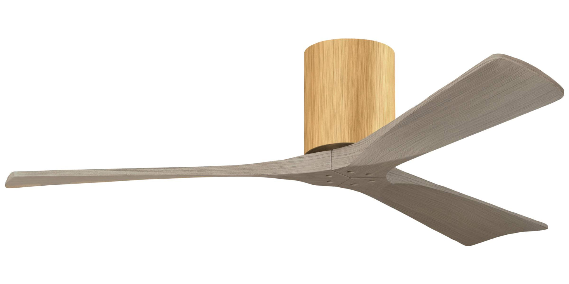 IR3H-LM-GA-52 Atlas Irene 52" Ceiling Fan in Light Maple with Gray Ash Blades