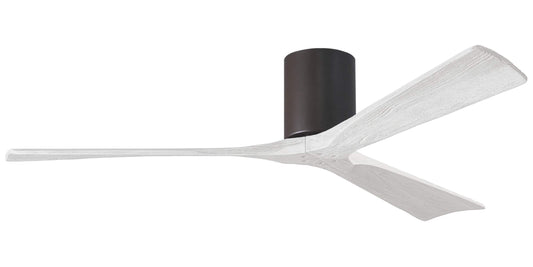 IR3H-TB-MWH-60 Atlas Irene 60" Ceiling Fan in Textured Bronze with Matte White Blades