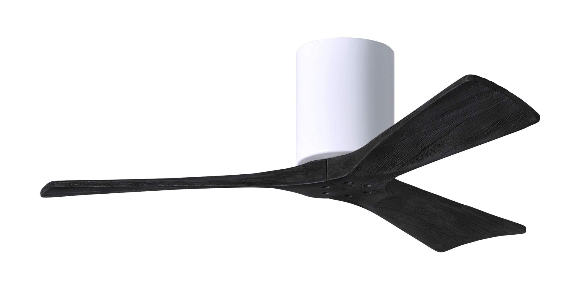 IR3H-WH-BK-42 Atlas Irene 42" Ceiling Fan in White with Matte Black Blades