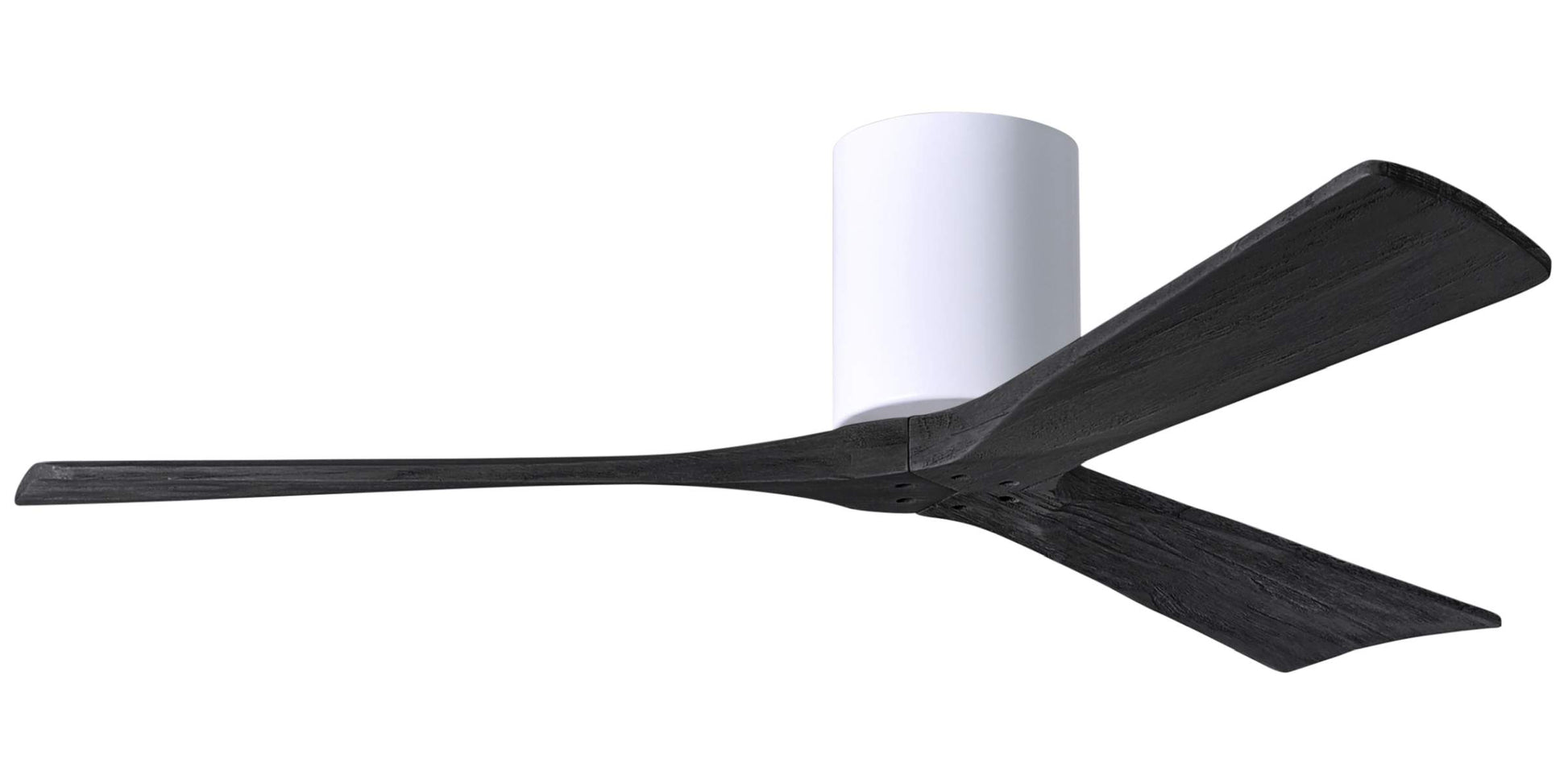 IR3H-WH-BK-52 Atlas Irene 52" Ceiling Fan in White with Matte Black Blades