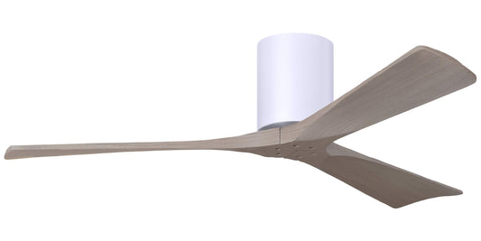 IR3H-WH-GA-52 Atlas Irene 52" Ceiling Fan in Matte White with Gray Ash  Blades