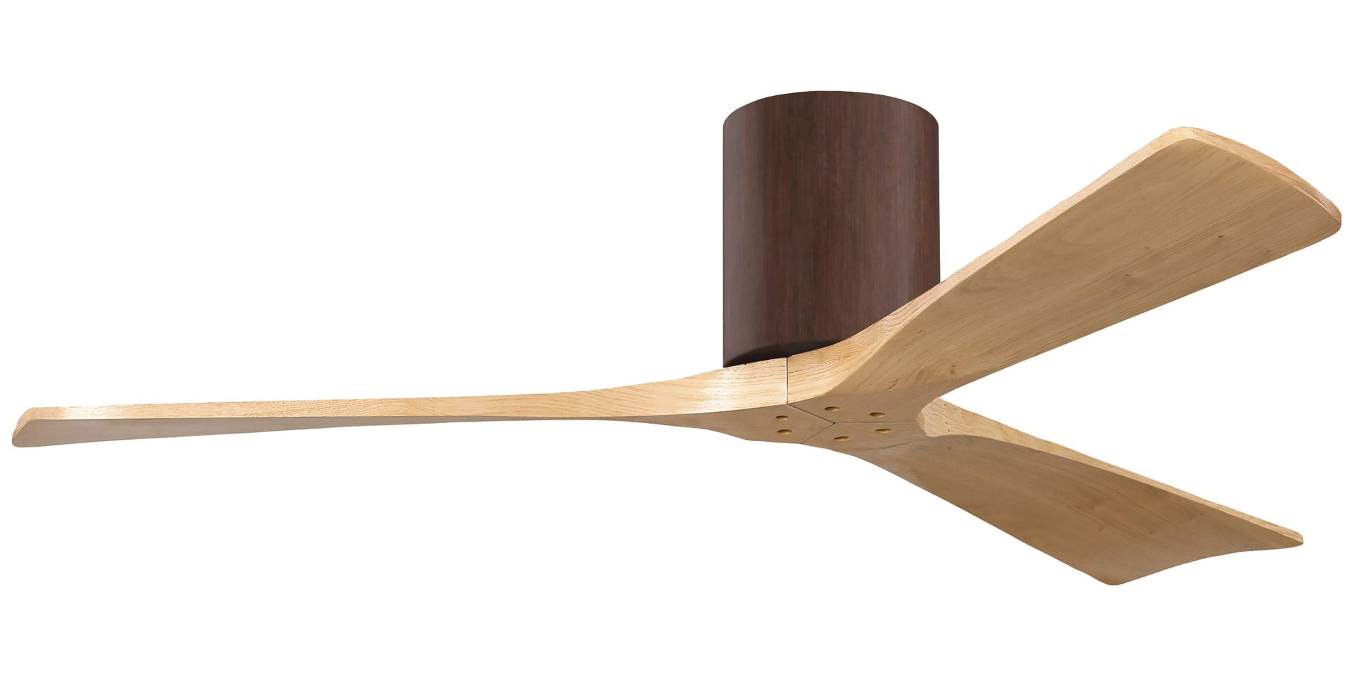 IR3H-WN-LM-52 Atlas Irene 52" Ceiling Fan in Walnut with Light Maple Blades