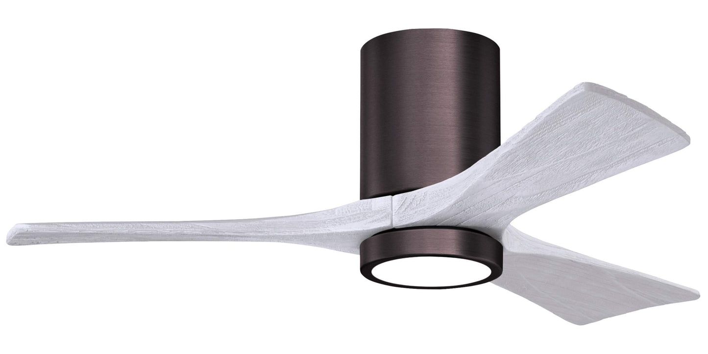 IR3HLK-BB-MWH-42 Atlas Irene 42" Ceiling Fan in Brushed Bronze with Matte White Blades