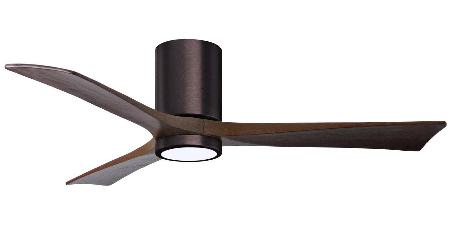 IR3HLK-BB-WA-52 Atlas Irene 52" Ceiling Fan in Brushed Bronze with Walnut Tone Blades