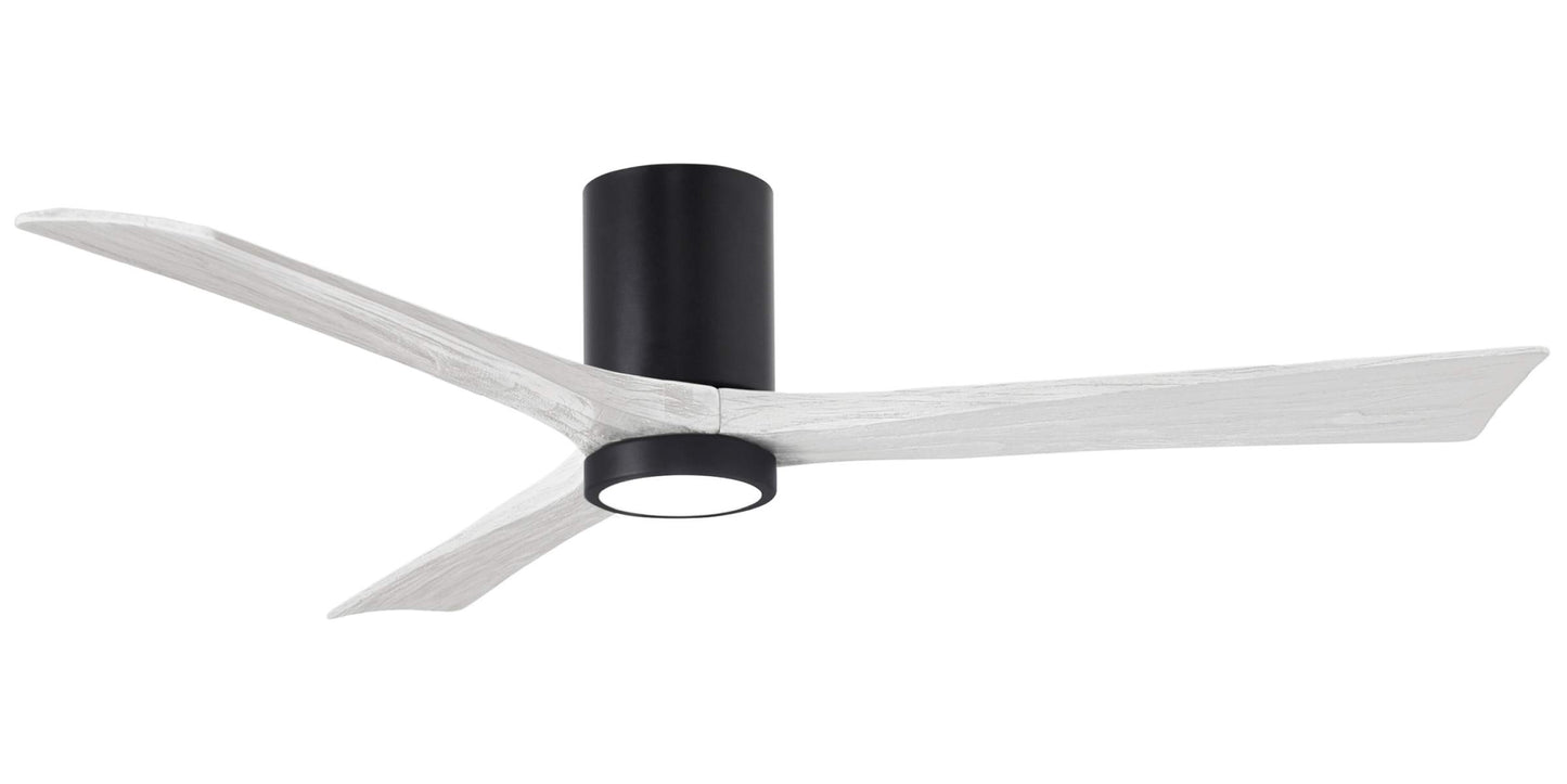 IR3HLK-BK-MWH-60 Atlas Irene 60" Ceiling Fan in Matte Black with Matte White Blades