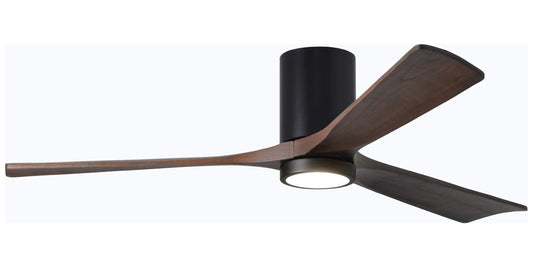 IR3HLK-BK-WA-60 Atlas Irene 60" Ceiling Fan in Matte Black with Walnut Tone Blades