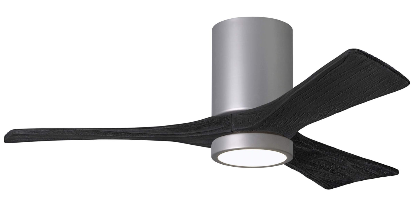 IR3HLK-BN-BK-42 Atlas Irene 42" Ceiling Fan in Brushed Nickel with Matte Black Blades