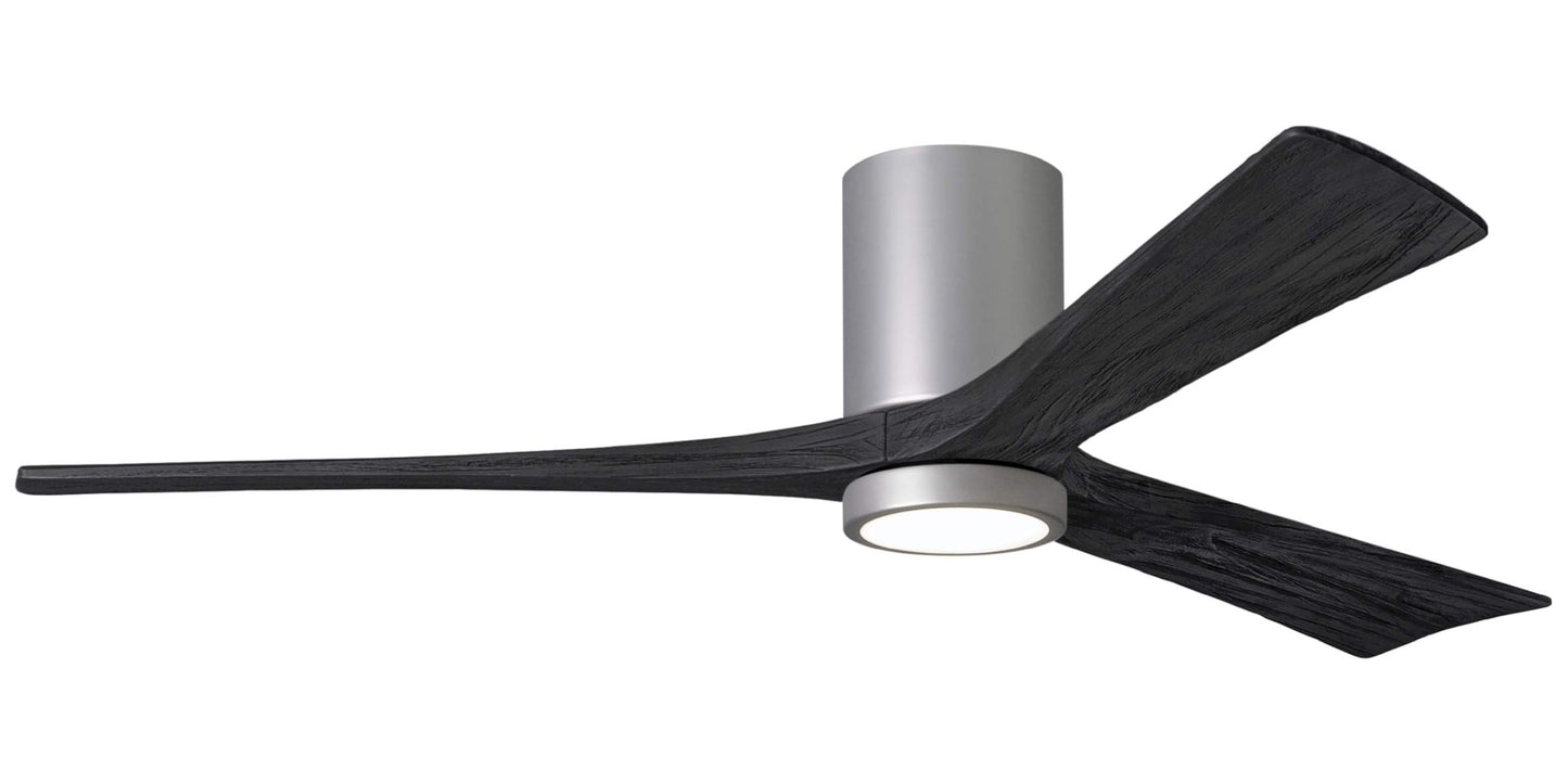 IR3HLK-BN-BK-60 Atlas Irene 60" Ceiling Fan in Brushed Nickel with Matte Black Blades